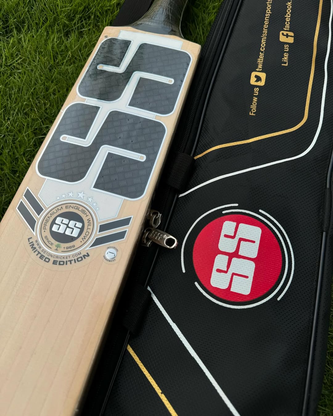 # SS English Willow Cricket Bat – Premium Complete Bat Profile

The **SS English Willow Cricket Bat** is designed for players who want a powerful combination of performance, balance, control, and premium craftsmanship. Made from quality English Willow, this bat offers excellent stroke play and a responsive feel for both attacking and controlled batting.

### Bat Profile

* **Willow:** Premium English Willow
* **Bat Type:** Full-size cricket bat
* **Profile:** Powerful profile with a generous sweet spot
* **